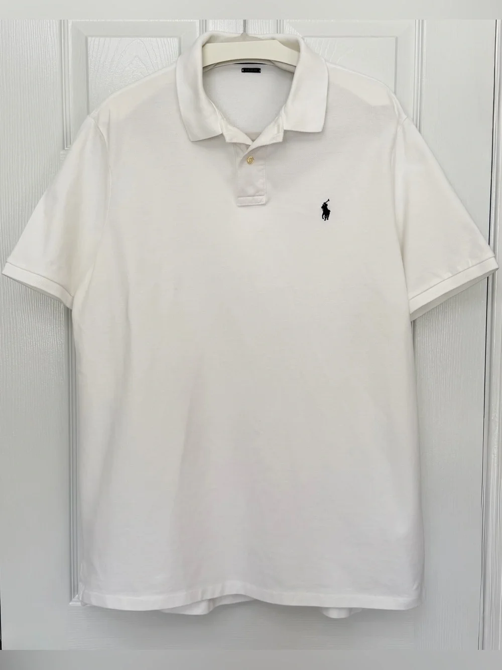 Polo Ralph Lauren White Pique Polo Shirt Men’s XL Classic Fit